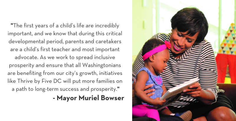 Mayor Bowser reading to child
