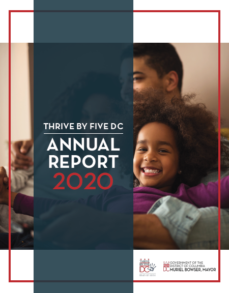 2020 Thrive by Five Annual Report cover